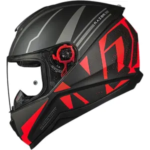 Imagem 2 de Capacete Norisk Razor Full - Preto/Vermelho Fosco