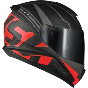 Imagem 3 de Capacete Norisk Razor Full - Preto/Vermelho Fosco