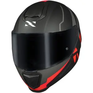 Imagem 4 de Capacete Norisk Razor Full - Preto/Vermelho Fosco
