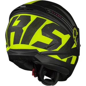 Imagem 9 de Capacete Norisk Razor Full - Preto/Amarelo Fosco
