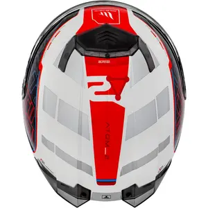 Imagem 6 de Capacete MT Atom 2 SV Destiny C5 - Branco/Azul (Articulado)