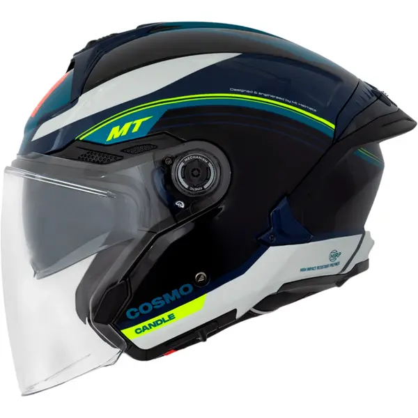 Capacete MT Cosmo SV Candle C7 - Azul (Aberto) - Grid Motors