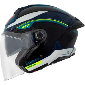 Imagem 1 de Capacete MT Cosmo SV Candle C7 - Azul (Aberto)