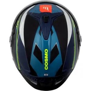 Imagem 6 de Capacete MT Cosmo SV Candle C7 - Azul (Aberto)
