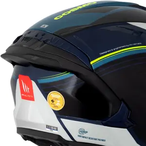 Imagem 5 de Capacete MT Cosmo SV Candle C7 - Azul (Aberto)