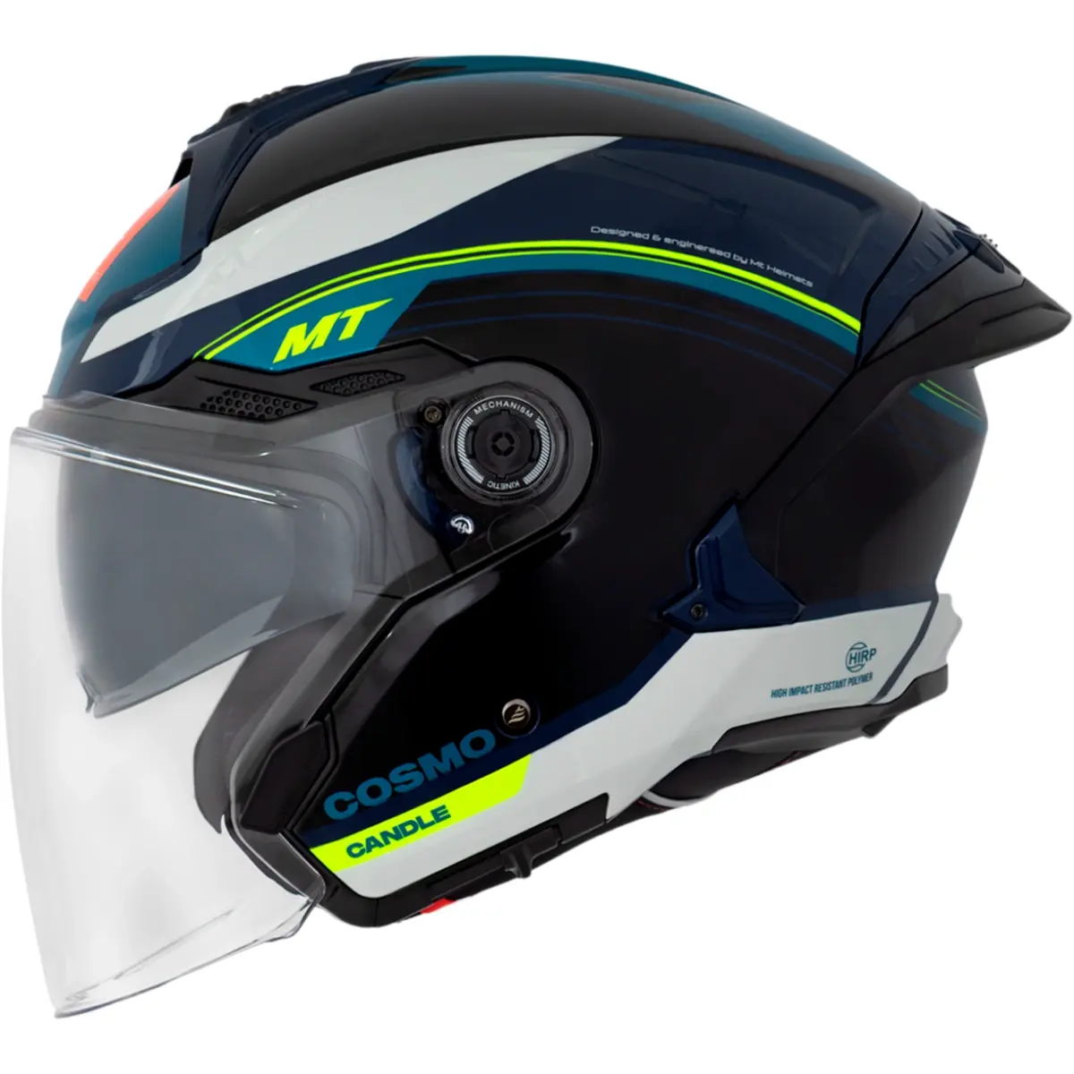 ムーモ Capacete MT Cosmo SV Candle C7 - Azul (Aberto) - Grid Motors
