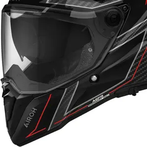 Imagem 3 de Capacete Airoh Commander 2 Carbon Stylish - Preto/Vermelho