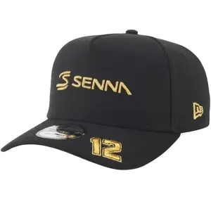Boné New Era 9Forty A-Frame Senna - Preto/Dourado