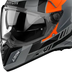 Imagem 3 de Capacete Airoh Bandit Horn - Laranja Fosco