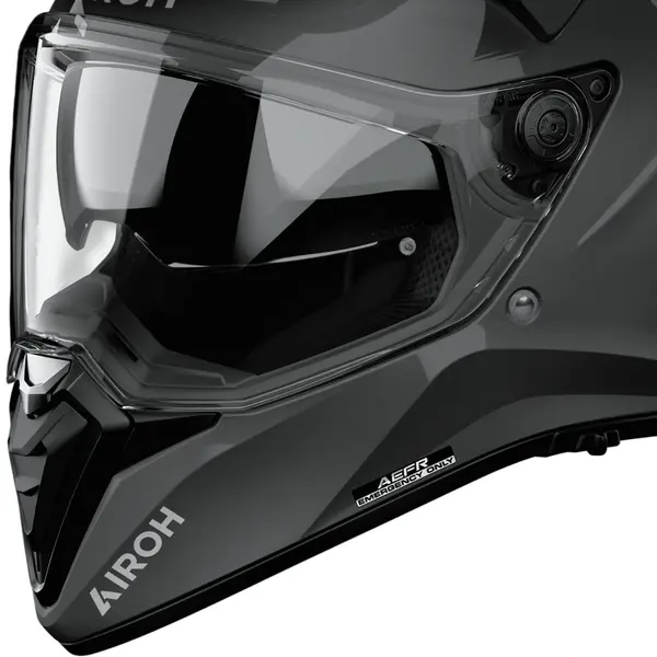Capacete Airoh Bandit Monocolor - Cinza Escuro - Grid Motors