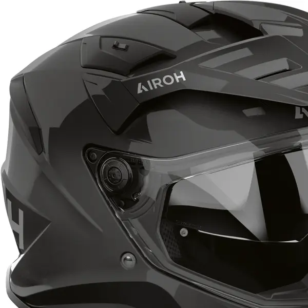 Capacete Airoh Bandit Monocolor - Cinza Escuro - Grid Motors