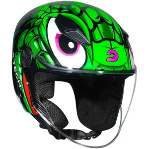 Imagem 4 de Capacete Race Tech Play Snake - Verde (Aberto)