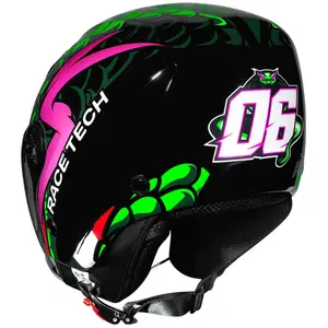 Imagem 7 de Capacete Race Tech Play Snake - Verde (Aberto)