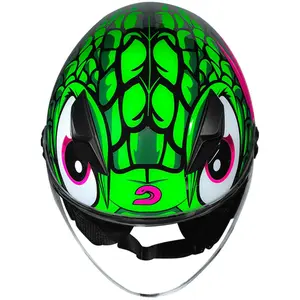 Imagem 6 de Capacete Race Tech Play Snake - Verde (Aberto)