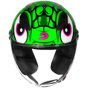 Imagem 5 de Capacete Race Tech Play Snake - Verde (Aberto)