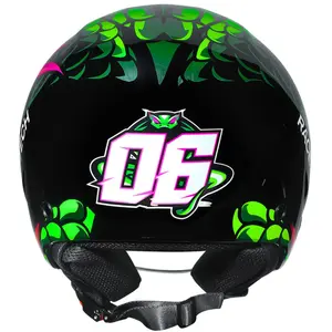 Imagem 9 de Capacete Race Tech Play Snake - Verde (Aberto)