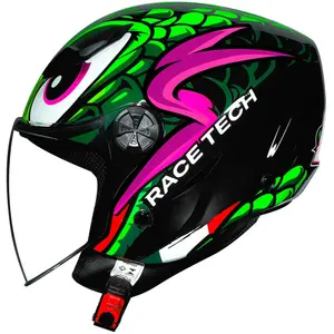 Capacete Race Tech Play Snake - Verde (Aberto)