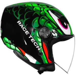 Imagem 2 de Capacete Race Tech Play Snake - Verde (Aberto)