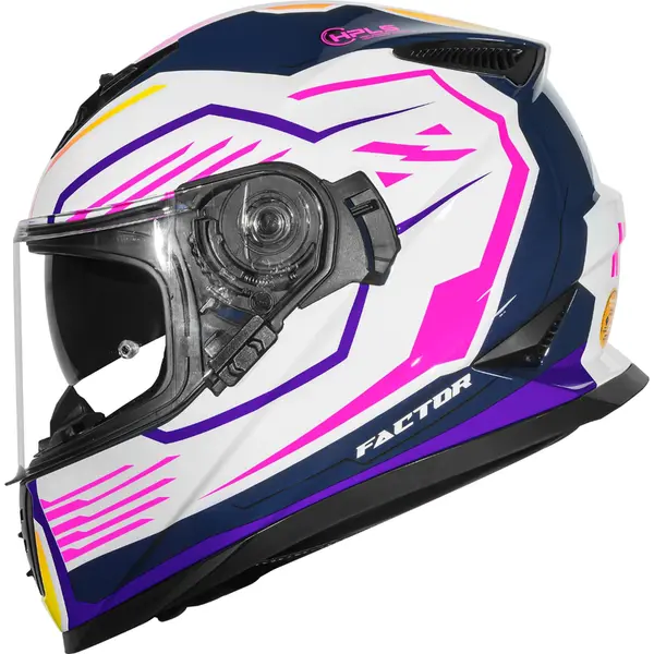 Imagem 1 de Capacete Norisk FF302 Soul II Factor - Branco/Rosa
