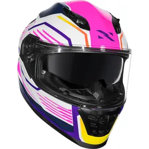 Imagem 4 de Capacete Norisk FF302 Soul II Factor - Branco/Rosa