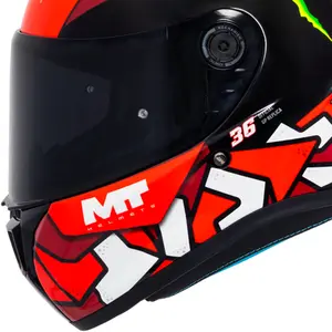 Imagem 5 de Capacete MT Targo S Piqueras B5 - Vermelho/Preto