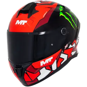 Imagem 2 de Capacete MT Targo S Piqueras B5 - Vermelho/Preto