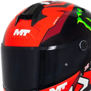 Imagem 6 de Capacete MT Targo S Piqueras B5 - Vermelho/Preto
