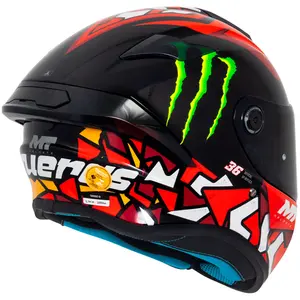 Imagem 3 de Capacete MT Targo S Piqueras B5 - Vermelho/Preto