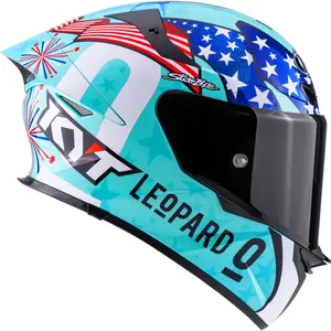Imagem 2 de Capacete KYT TT Revo Leopard Americas - Azul