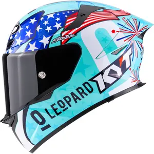 Imagem 1 de Capacete KYT TT Revo Leopard Americas - Azul