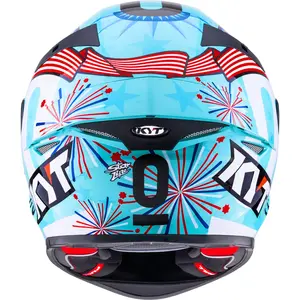 Imagem 9 de Capacete KYT TT Revo Leopard Americas - Azul