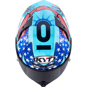 Imagem 8 de Capacete KYT TT Revo Leopard Americas - Azul