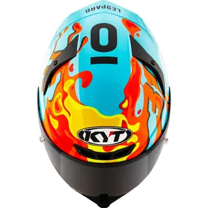Imagem 5 de Capacete KYT TT Revo Leopard Aragon - Azul