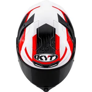 Imagem 5 de Capacete KYT TT Revo Speeding - Branco/Vermelho