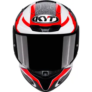 Imagem 4 de Capacete KYT TT Revo Speeding - Branco/Vermelho