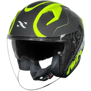 Imagem 10 de Capacete Norisk Downtown 2 Stage (Aberto) - Cinza/Amarelo Fluor Fosco