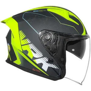 Imagem 2 de Capacete Norisk Downtown 2 Stage (Aberto) - Cinza/Amarelo Fluor Fosco
