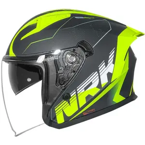 Capacete Norisk Downtown 2 Stage (Aberto) - Cinza/Amarelo Fluor Fosco
