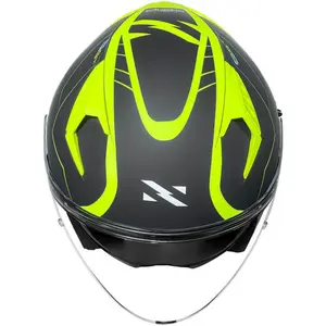 Imagem 6 de Capacete Norisk Downtown 2 Stage (Aberto) - Cinza/Amarelo Fluor Fosco