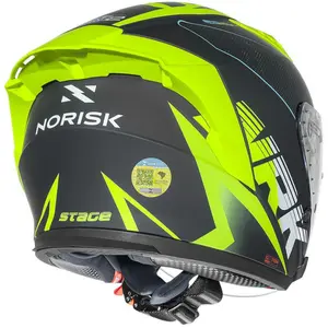 Imagem 7 de Capacete Norisk Downtown 2 Stage (Aberto) - Cinza/Amarelo Fluor Fosco