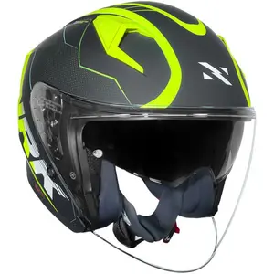 Imagem 8 de Capacete Norisk Downtown 2 Stage (Aberto) - Cinza/Amarelo Fluor Fosco