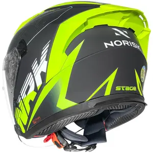 Imagem 9 de Capacete Norisk Downtown 2 Stage (Aberto) - Cinza/Amarelo Fluor Fosco
