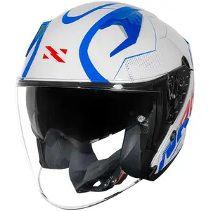 Imagem 3 de Capacete Norisk Downtown 2 Stage (Aberto) - Branco/Azul/Vermelho