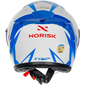 Imagem 10 de Capacete Norisk Downtown 2 Stage (Aberto) - Branco/Azul/Vermelho