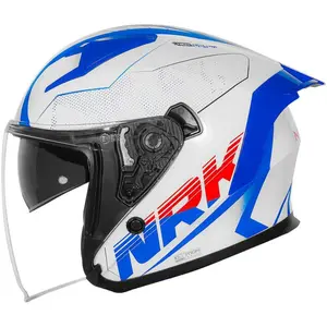 Capacete Norisk Downtown 2 Stage (Aberto) - Branco/Azul/Vermelho