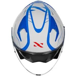 Imagem 6 de Capacete Norisk Downtown 2 Stage (Aberto) - Branco/Azul/Vermelho