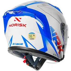 Imagem 7 de Capacete Norisk Downtown 2 Stage (Aberto) - Branco/Azul/Vermelho