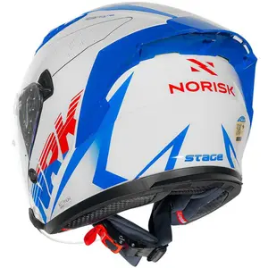 Imagem 8 de Capacete Norisk Downtown 2 Stage (Aberto) - Branco/Azul/Vermelho
