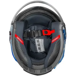 Imagem 9 de Capacete Norisk Downtown 2 Stage (Aberto) - Branco/Azul/Vermelho