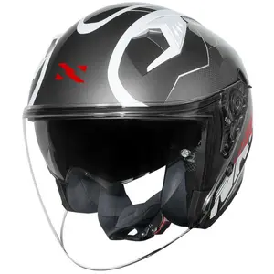 Imagem 3 de Capacete Norisk Downtown 2 Stage (Aberto) - Cinza Titânio/Branco